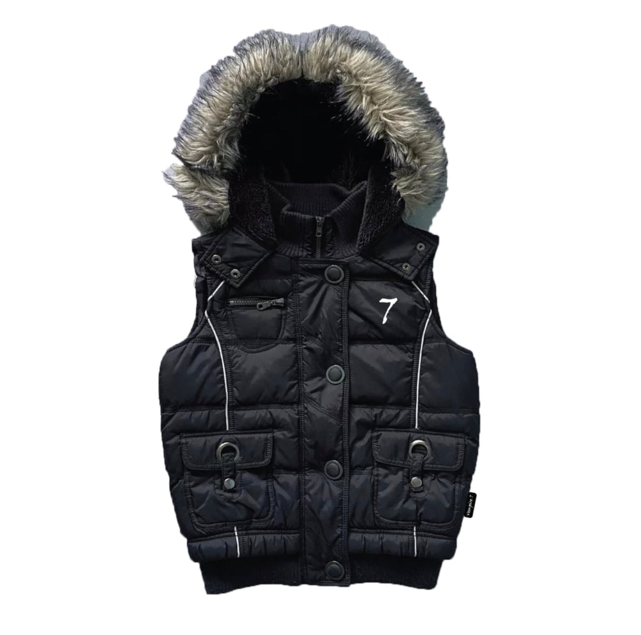 SEVEN - FUR HOOD VEST LIMITED TIME SALE
