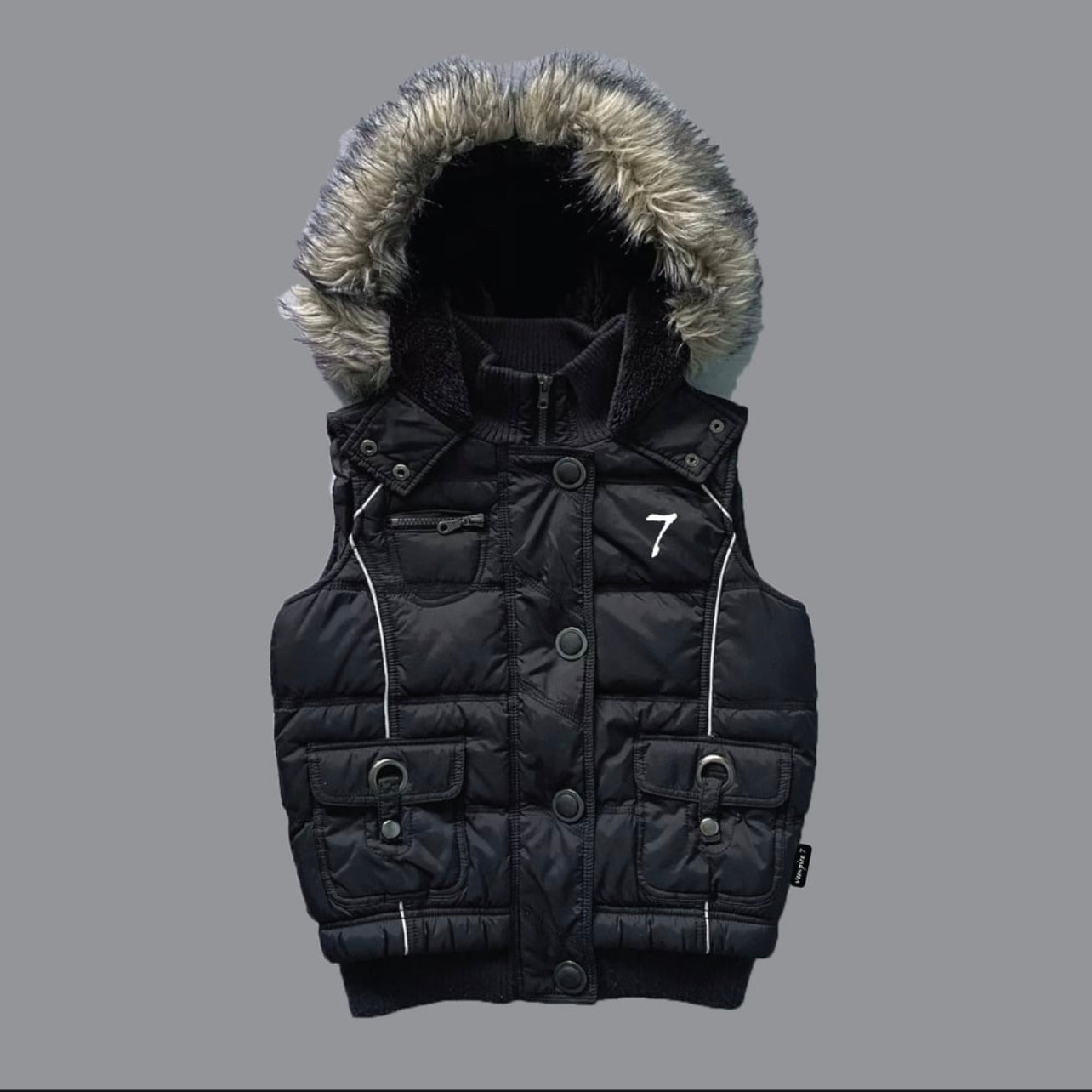 SEVEN - FUR HOOD VEST LIMITED TIME SALE
